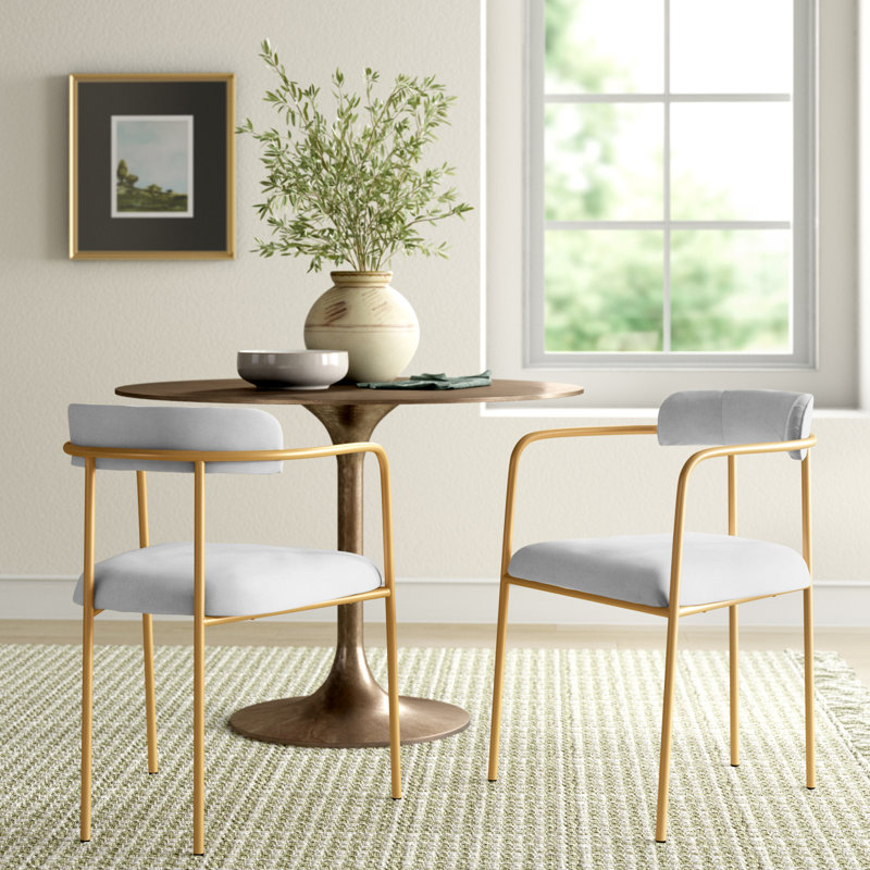 Lenna Upholstered Dining Arm Chair & Reviews Joss & Main